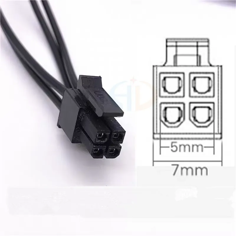 Cabo de alimentação ssd pequeno de 4 pinos para duplo sata, cabo de alimentação de disco rígido sata mini 4 pinos volta 2 sata para interface de placa principal lenovo