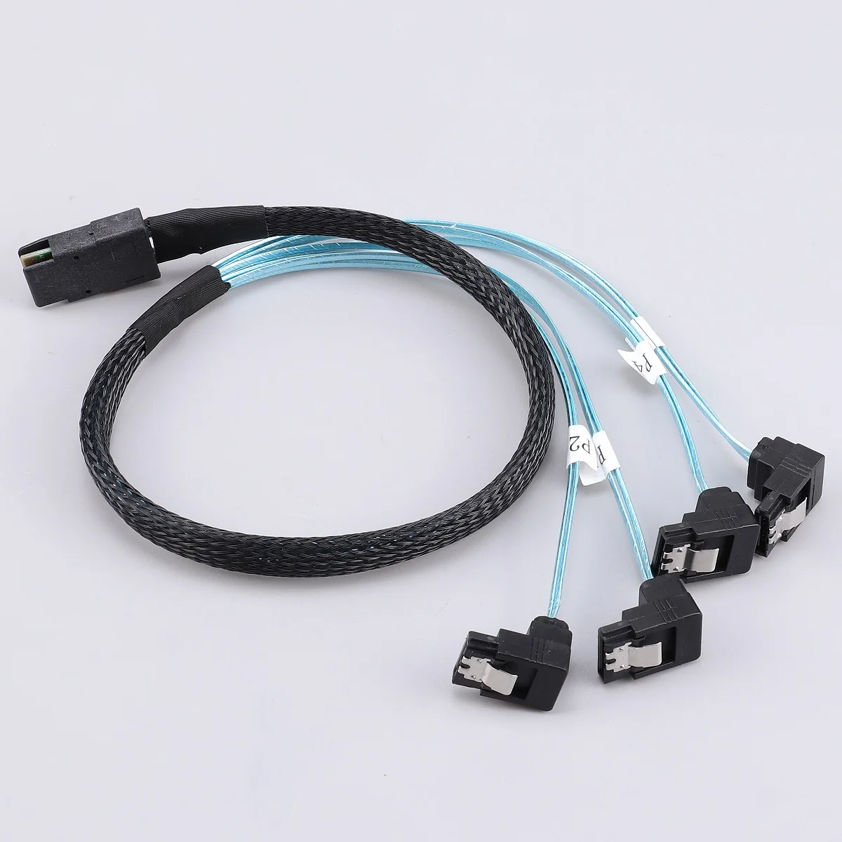 الكوع Mini SAS إلى SATA كابل محول SFF 8087 36P تحكم 6gb إلى 4xSATA موصل اندلاع إلى 4 SATA كابل بيانات القرص