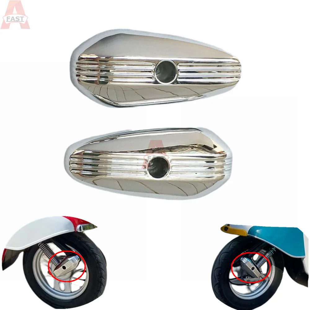 

For Honda Giorno AF24 Julio AF52 Crea AF54 Motorcycle Chrome Front Shock Absorber Cover Front Shock Absorber Protection Cover