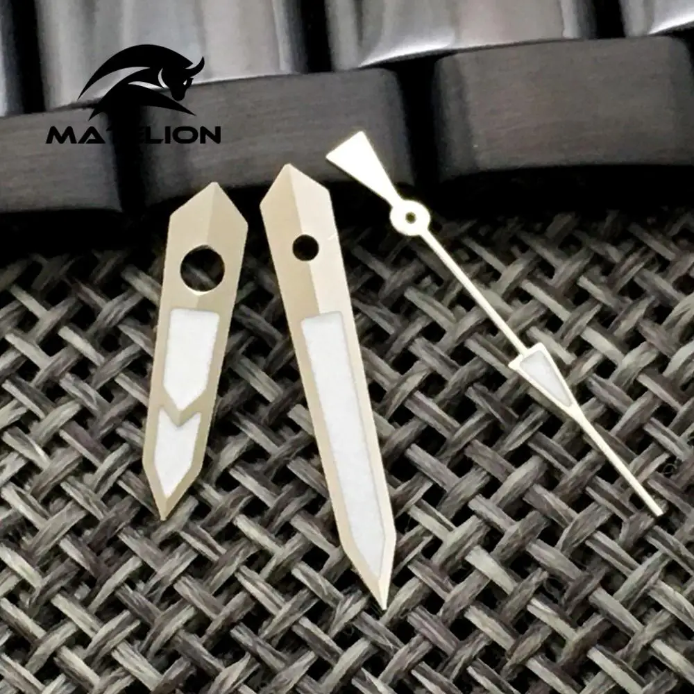 Aiguilles de Montre Argentées, Pièces de Rechange Adaptées au NH35 NH36 7s26 4r35 7009, Mouvement existent, en Porcelaine Verte, Nouvelle Collection