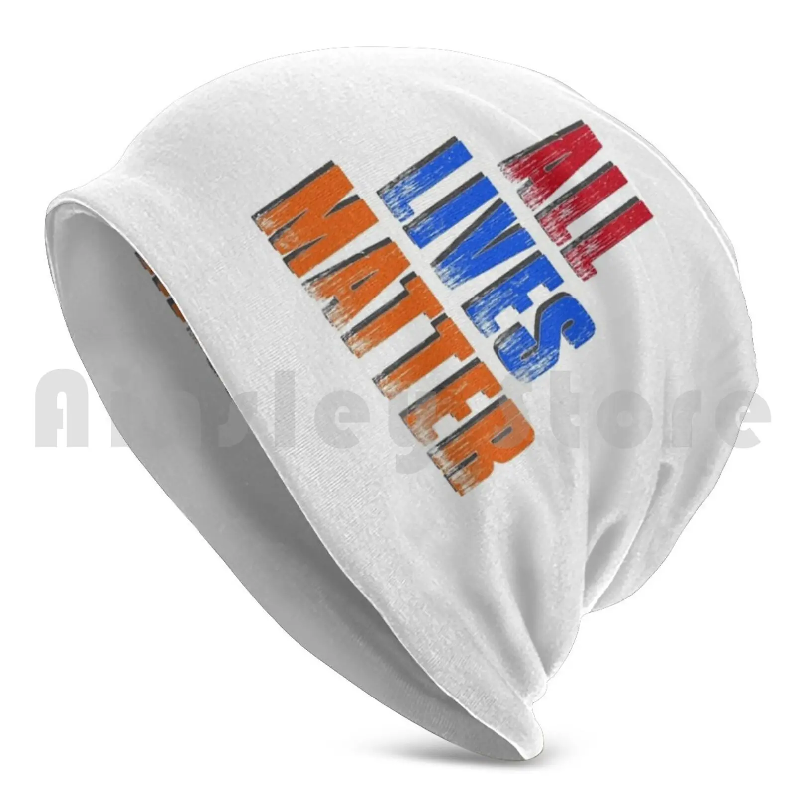 Slogan All Lives Matter 2021 Beanie Hedging Cap DIY Print Cushion All Lives Matter World Us United States Demonstration