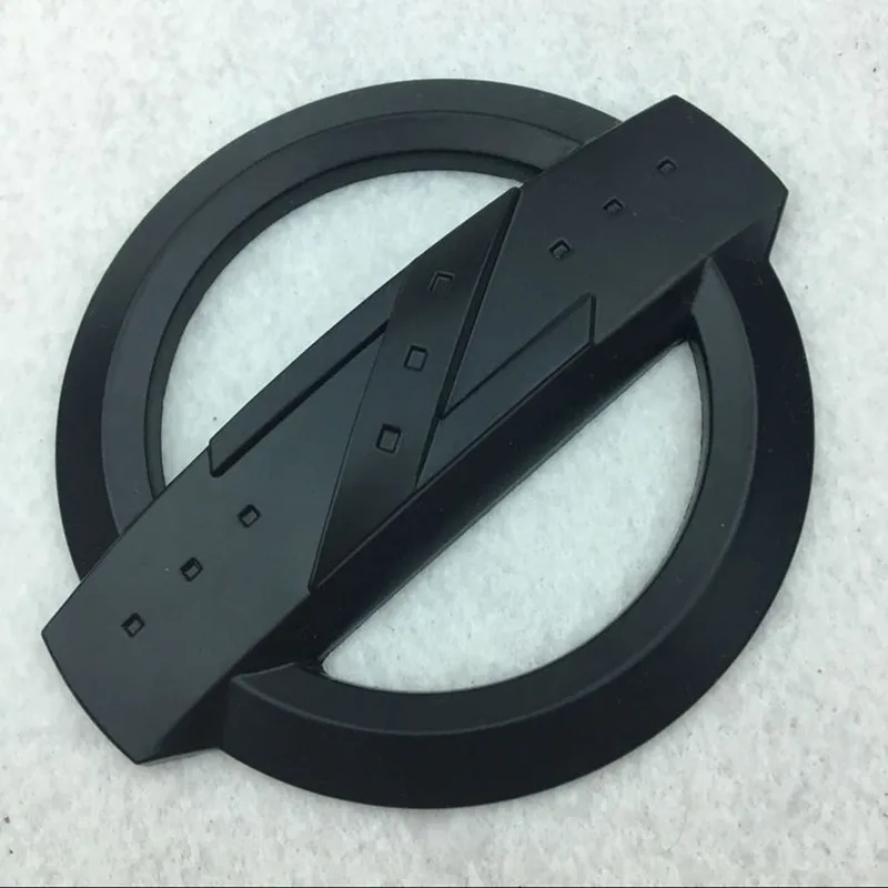 1x New Chrome Black Z Logo Car Front Hood Emblem Sticker for Fairlady Z 350Z 370
