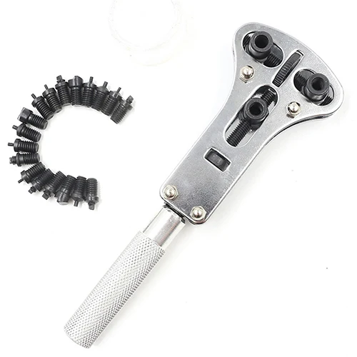 Watch Repair Tool Waterproof Screw Adjustable Case Back Remover Opener Wrench Remover Steel Watch Repair Tool Back Cover Opener