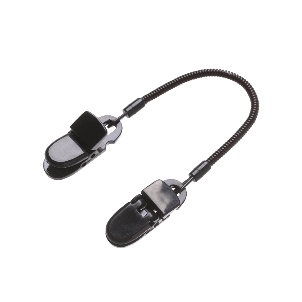 Fishing Cap Eyewear Retainer Hat Leash Windy Clip Holder Black Nylon Cord Strap And Plastic Windproof Clips Fishing Accessories