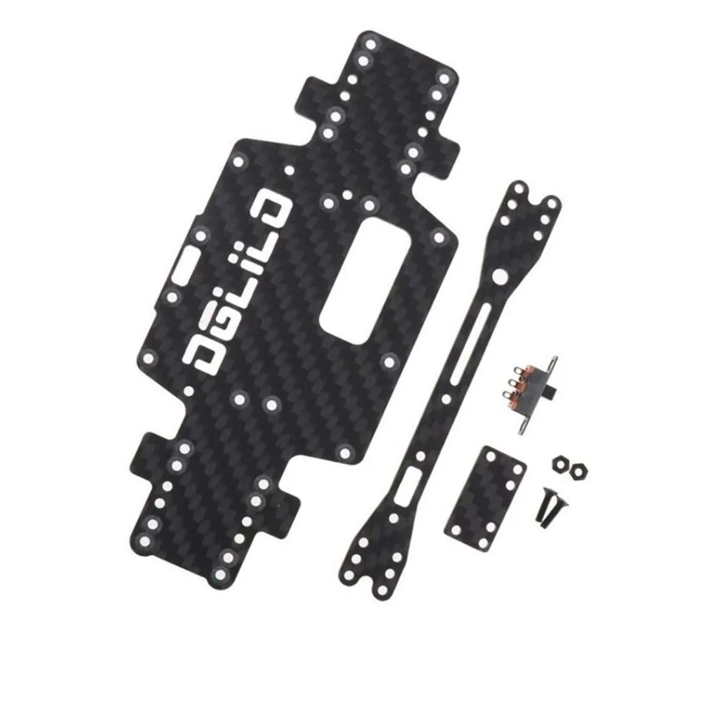 Durable Carbon Fiber Chassis Replacement Repair Parts For WLtoys 1/28 K969 K979 K989 K999 P929 P939 RC Car