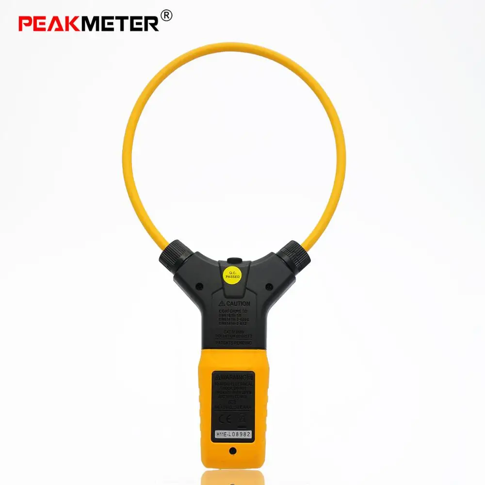 PEAKMETER PM2019A Digital Flexible Clamp Meter Handheld Flexible Current clamp 3000A AC Current Multimeter 3000A 6000 counts