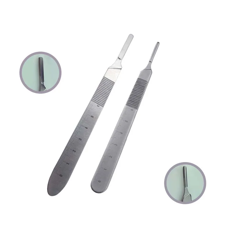 Ophthalmic Surgery Blade Handle Tainless Steel/Titanium Autoclavable Bard-parker Blade Handles Ophthalmic Instrument 1pcs