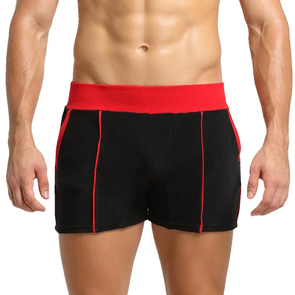 SEOBEAN-Homens Sleep Bottoms Boxer Shorts, Roupa Interior, Calças para Casa, Ginásio Fitness Loungewear