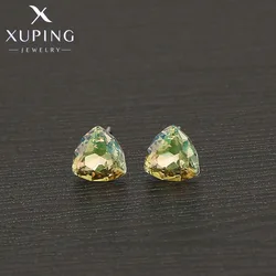 Xuping Jewelry Fashion New Arrival Rhodium Color Round Crystals Earrings for Women Gift 10476385