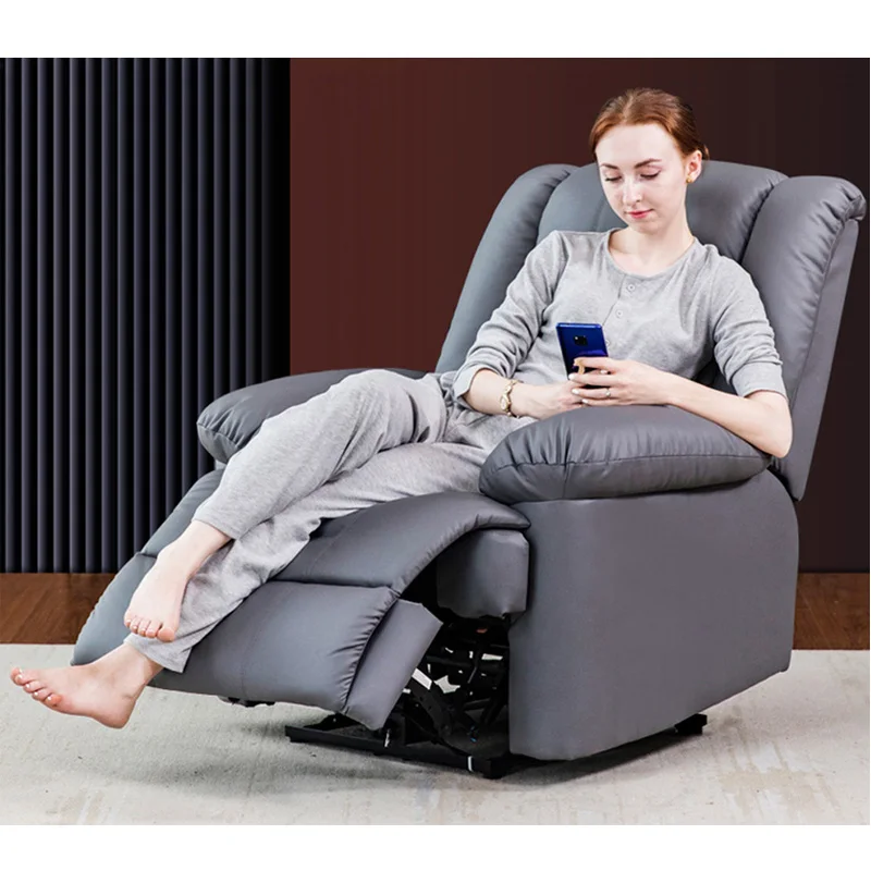 Power Electric Massage Rocking Chair With Extended Footrest & USB Port, Lazy Sofa Recliner For Office Or Living Room