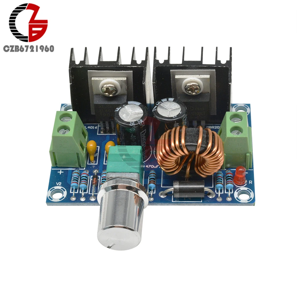 XL4016 PWM Modulation DC-DC 5V-40V to 1.2-36V Buck Converter Adjustable Step Down Power Module Max 8A 200W