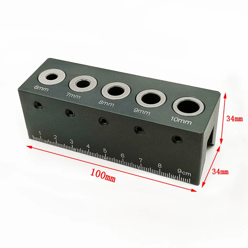 Round Tube Hole Locator Round 90° Right Angle Drilling Positioning Auxiliary Carpentry Woodworking Drilling Tool