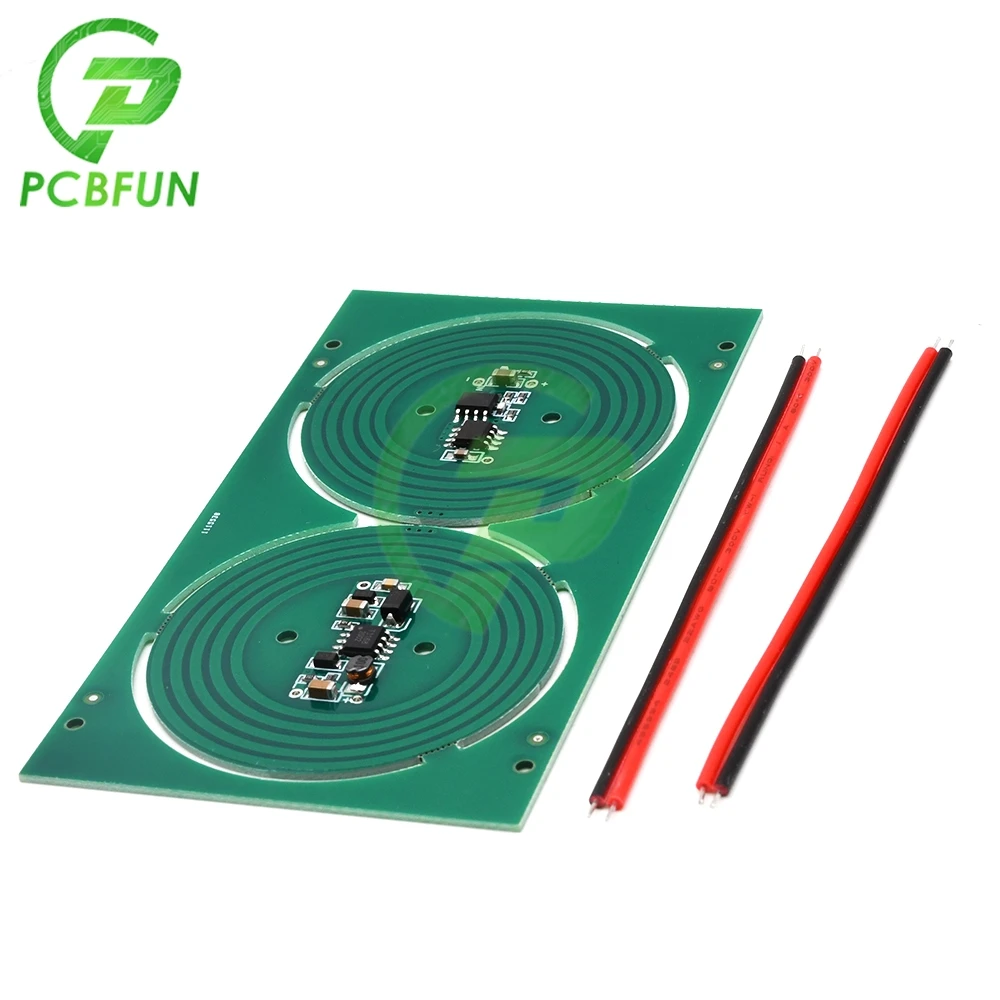 XKT 412-48 PCB Board At 5mm Receive 5V 800mA High Current Wireless Power Supply Module Operating Distance 5mm-23mm Input 9V-12v