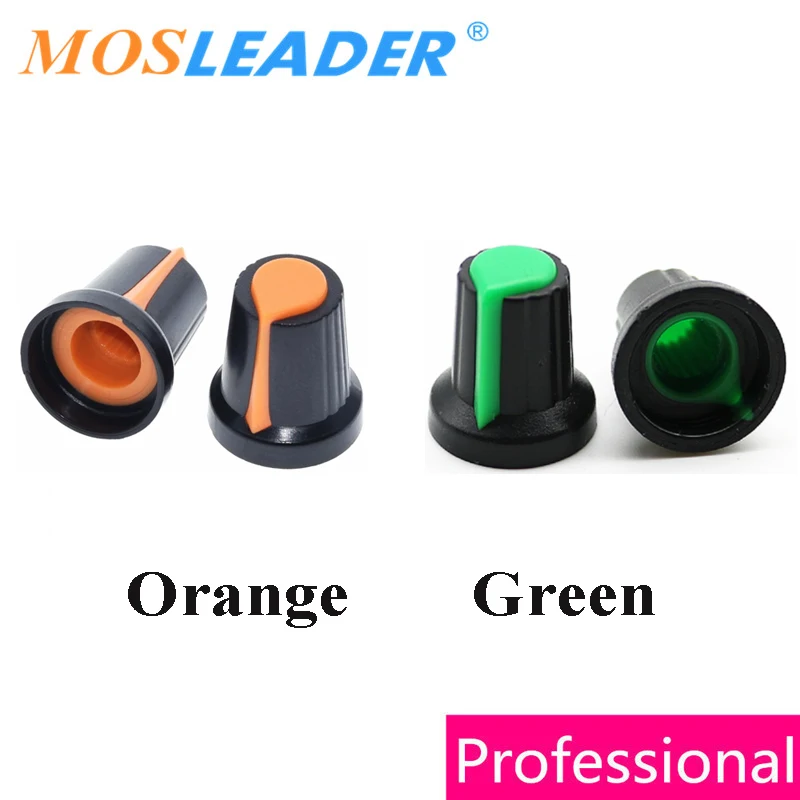 Mosleader 1000pcs AG2 WH148 Potentiometer knob cap 15*17mm 15x17 6mm Shaft Hole Plum blossom Red Blue Yellow White Orange Green