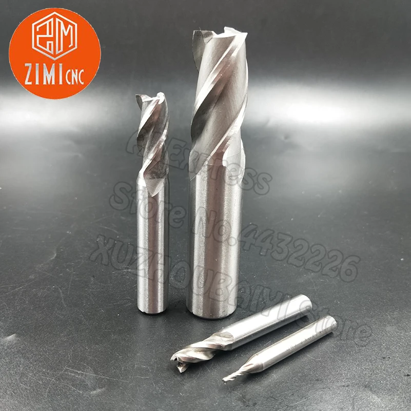 11mm 12mm 13mm 14mm 15mm High Speed Steel Carbide Milling Cutter White Steel End Mill 3F SWT CNC Milling Tool Cutter Milling Set