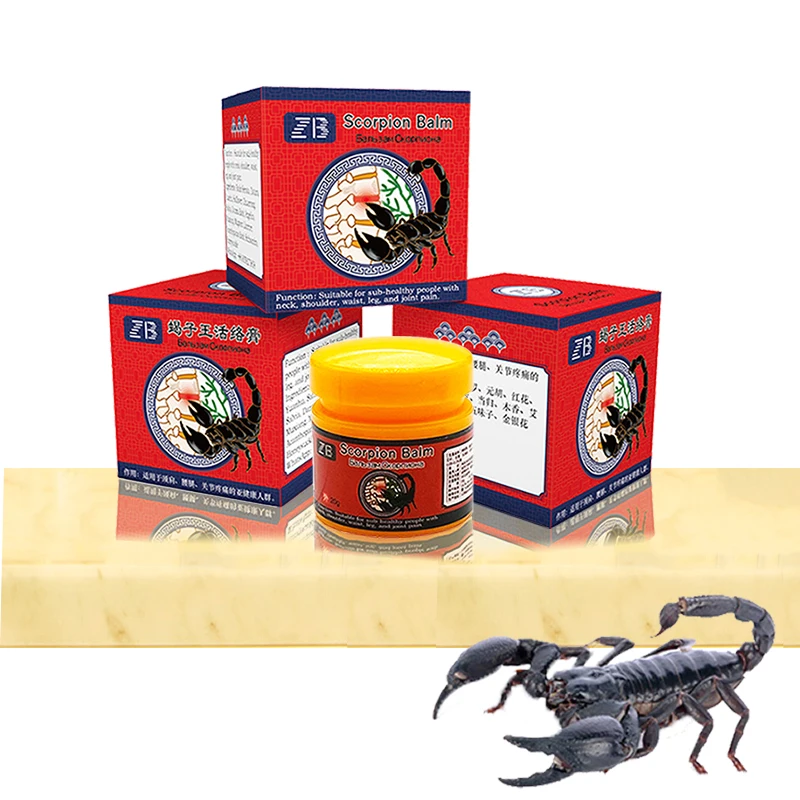 

3PCS Scorpion Venom Analgesic Cream Muscle Knee Back Pain Neuralgia Acid Stasis Rheumatism Arthritis Pain Relief Medical Plaster