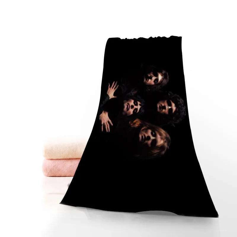 

Custom Queen Band Towel Printed Cotton Face/Bath Towels Microfiber Fabric For Kids Men Women Shower Towels 70X140cm