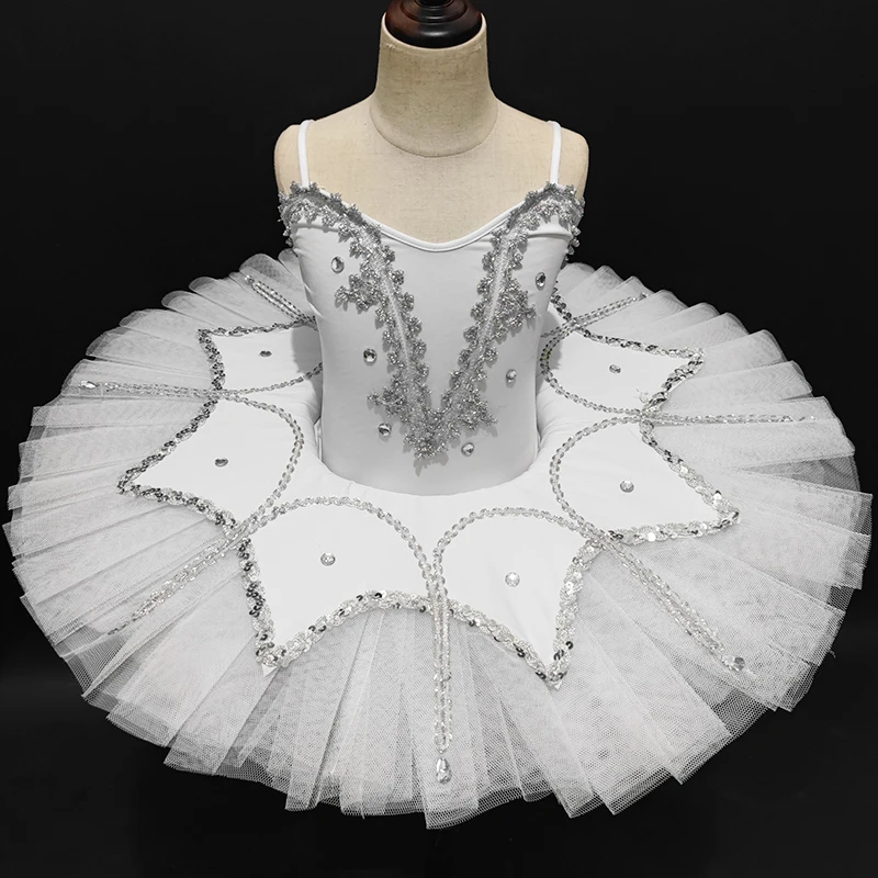 Professional Ballet Tutu Girls Platter Pancake Tutu Ballerina Party Dress Adult Women Child Kids Ballet Dance Costume