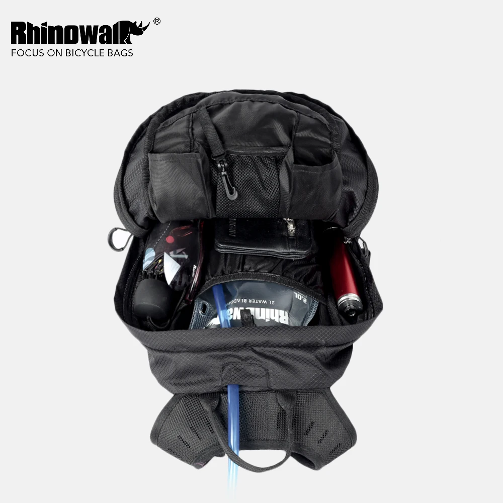 Rhinowalk Cycling Backpack Bag Outdoor Camping Nylon Water Bladder helmet Bag Water bag needs to be purchased separately