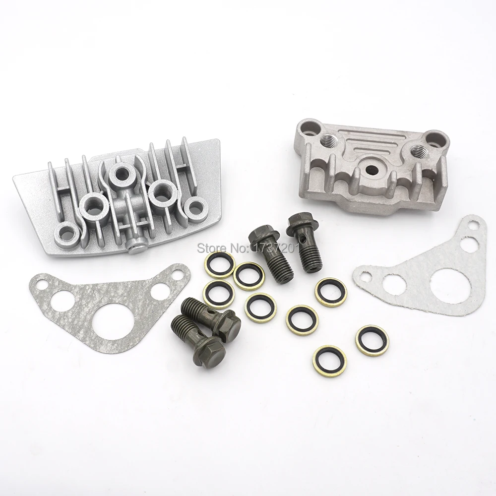 50cc 70cc 90cc 110cc 125cc 140cc Oil Cooler Adapter Engine Cylinder Cover Dirt Pit Bike Monkey Bike Motorcycle