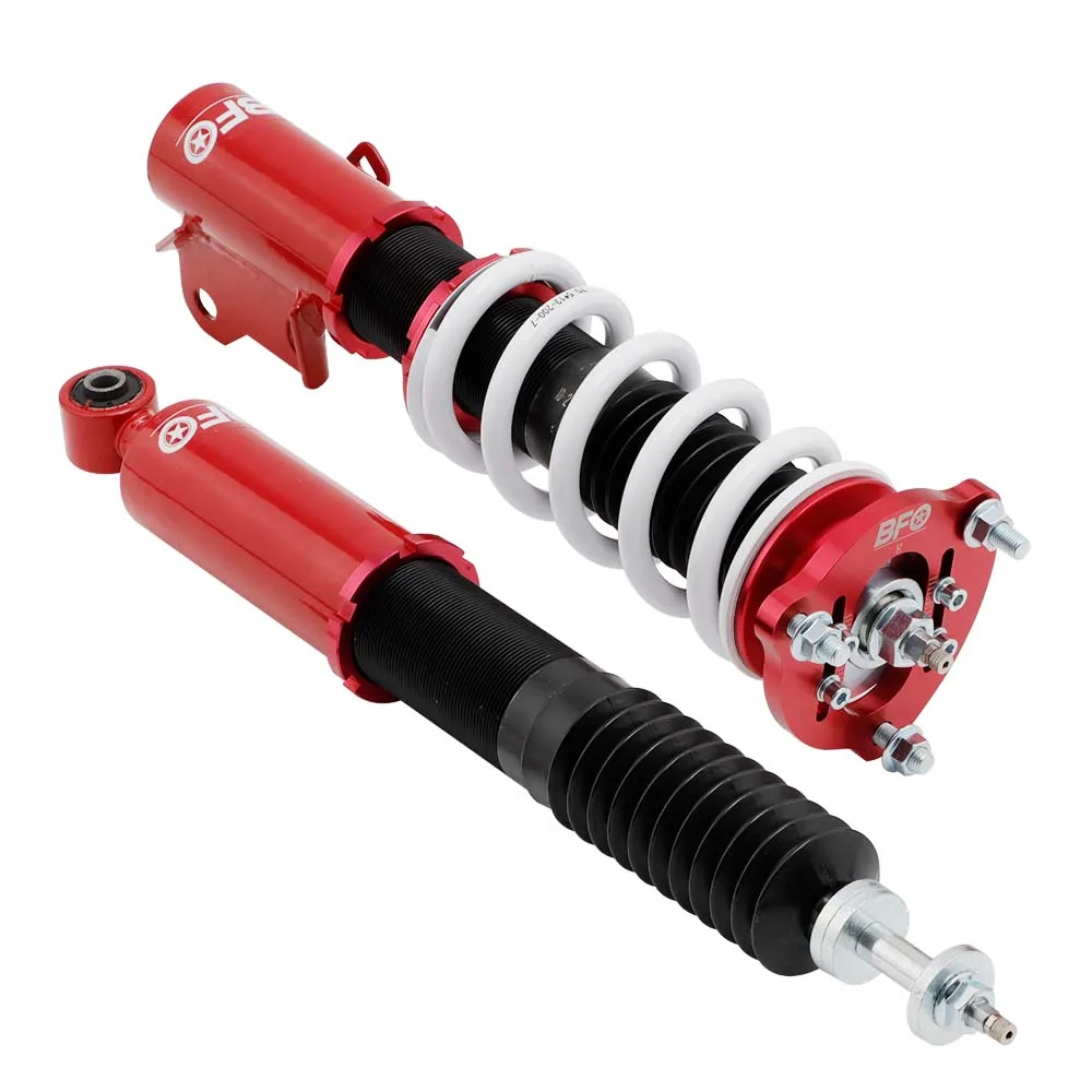 BFO Coilover Shocks Kit 24 Way Adj. Damper For Honda Civic 2006-2011 Sedan Coupe	Shock Absorber Red Suspenison Shocks Struts Kit