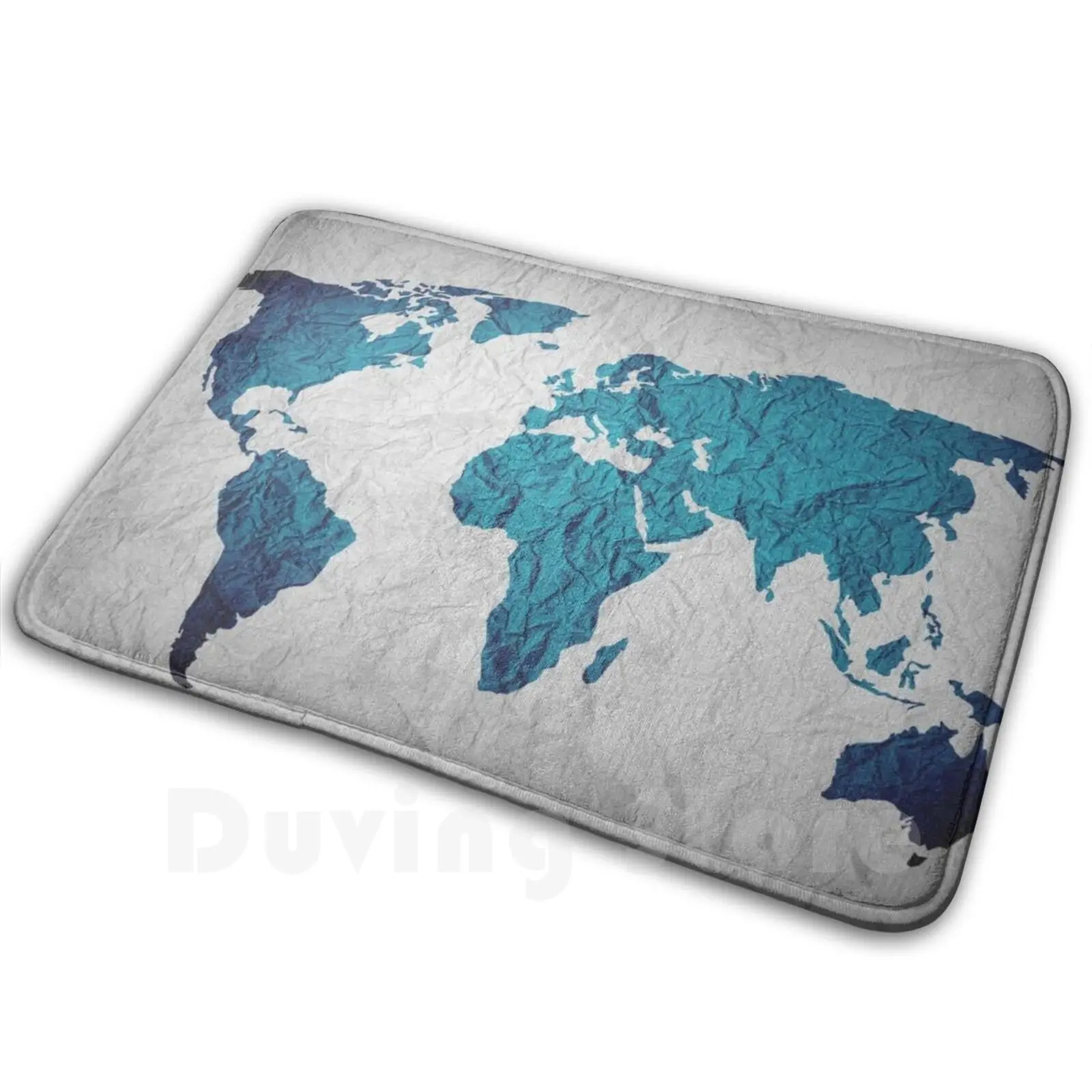 The World Map Mat Rug Carpet Anti-Slip Floor Mats Bedroom The World Map World Earth Globe Country Of The World All The