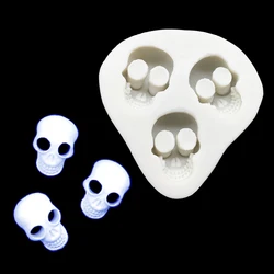 Halloween Skull Silicone Cake Baking Mold Sugarcraft Chocolate Cupcake Resin Tools Fondant Decorating Tools