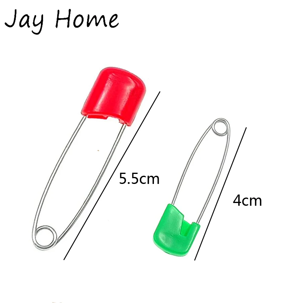 10/20Pcs Plastic Head Safety Pins 4/5.5cm Safety Locking Baby Cloth Diaper Nappy Pins Buckles DIY Needle Pins Sewing Supplies