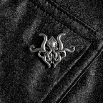 문어 촉수 소설 게임 금속 핀 H.P. 팬들을 위한 Lovecraft Cthulhu 배지 브로치, 라펠 핀 셔츠, 백팩 모자, 쥬얼리 선물