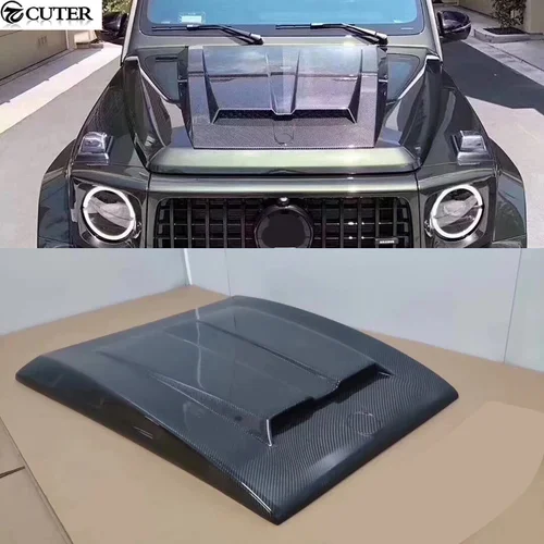 W464 g クラス G500 G63 ドライカーボンファイバーエンジンフードベント車体キットメルセデスベンツ W464 G350 G63 車体キット 2019