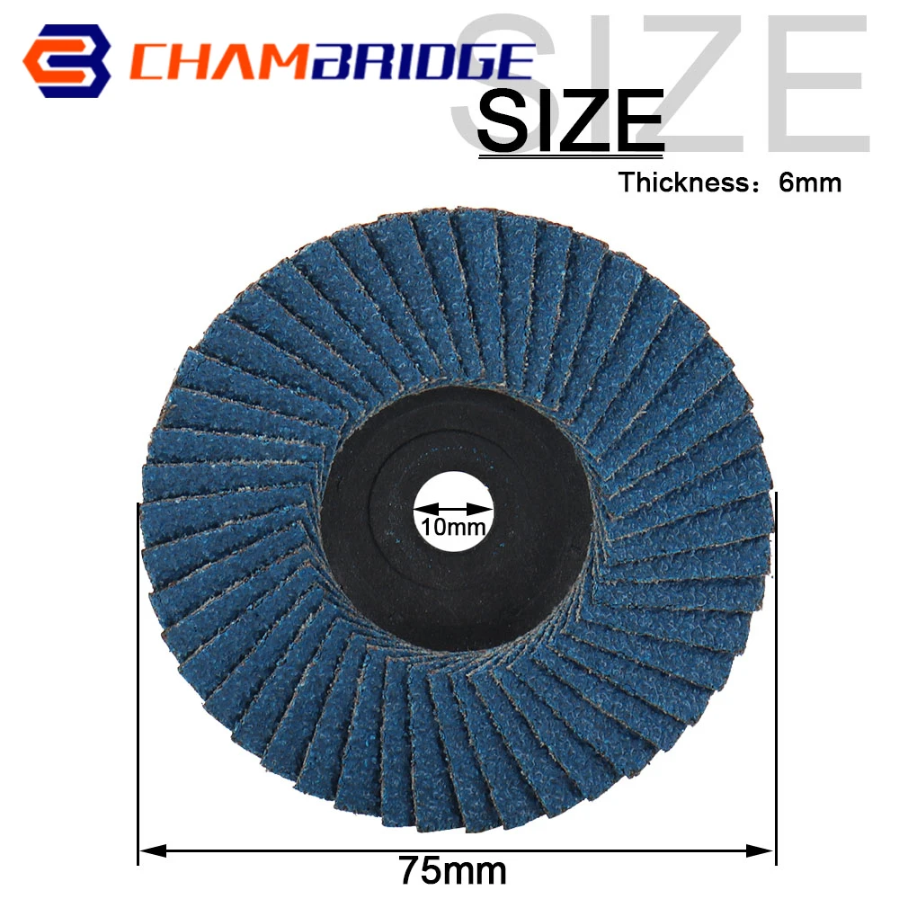 3 Inch Flat Flap Discs Grit 60 Sanding Discs Abrasive Flap Grinding Wheels Blades Wood Cutting for Angle Grinder 1/2/5/10/15Pcs