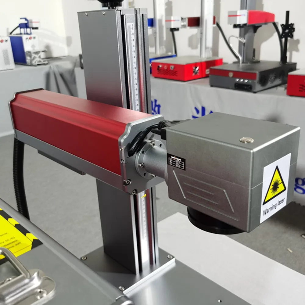 30W Split Fiber Laser Marking Machine Metal Engraver Nameplate Dog Tag Stainless Steel Laser Metal Cutting Machine