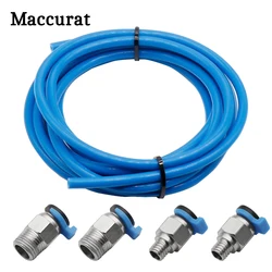 Conector neumático de PC4-M6 con tubo Teflonto de PTFE de 2M, 2x4MM para Kit de actualización ender 3, piezas de impresora 3D, extrusora Bowden de 1,75mm