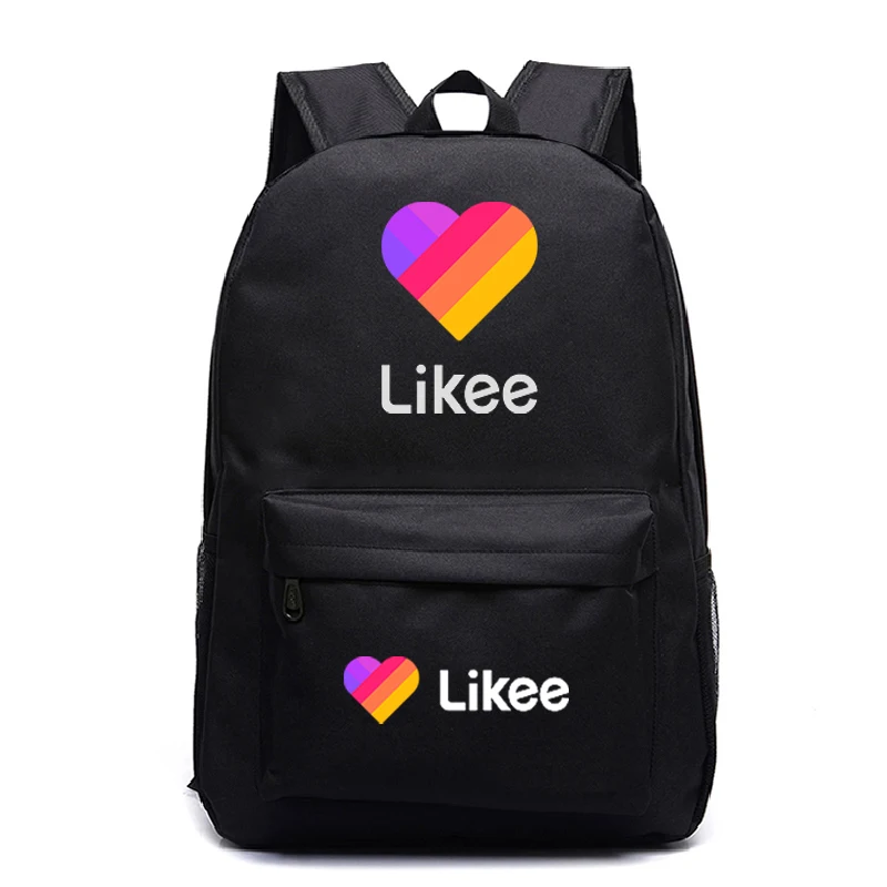 

Likee Backpack School Bags for Teenage Girls Russian Style Bookbag Student LIKEE Video App Hear Cat Laptop Backpack Back Pack