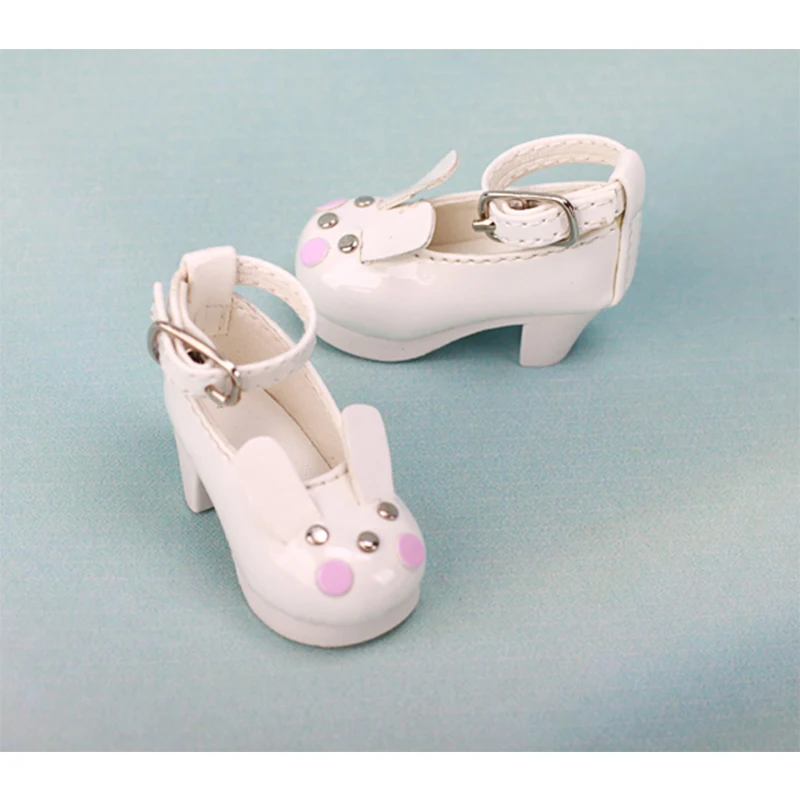 1/6 BJD schuhe kaninchen hohe ferse schuhe 4,5 cm puppe leder schuhe für 1/6 BJD YOSD schuhe puppe zubehör