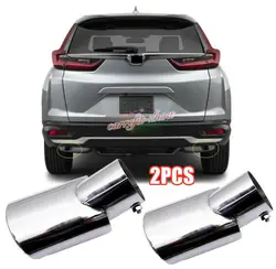For HONDA CR-V 2020 2021 EX LX Stainless Rear Exhaust Muffler Tip End Pipe 2PCS