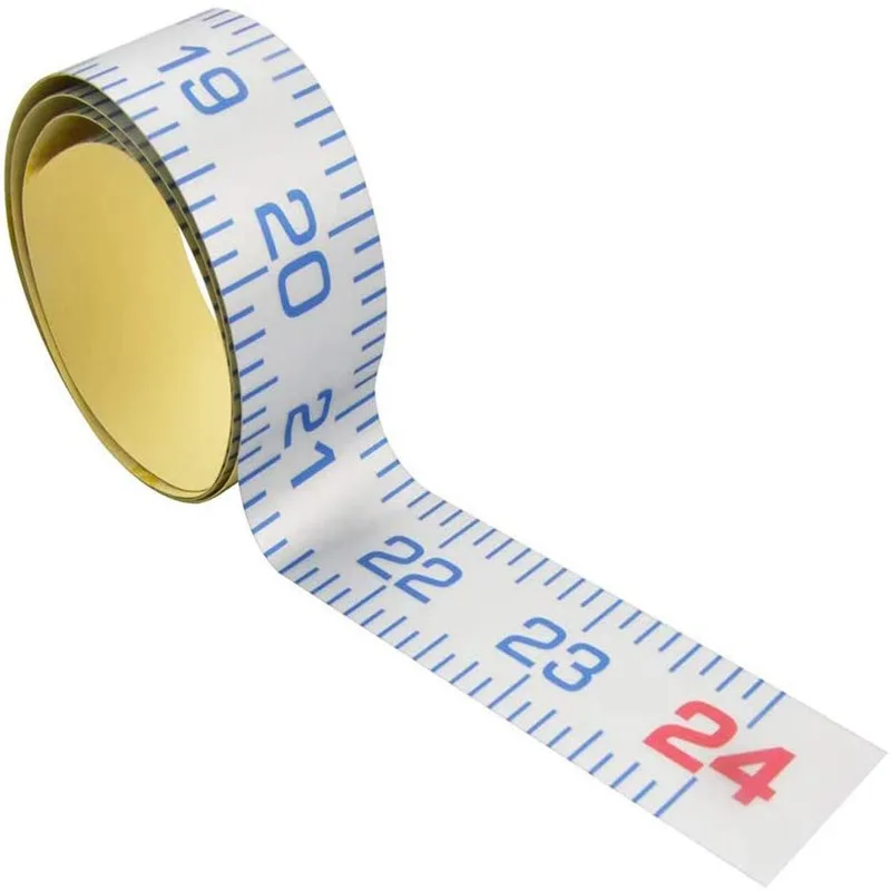 WINTAPE 101cm/40Inch Adhesive Backed Tape Measure Waterproof Measuring Sticker Sticky Meter Measuring Tape