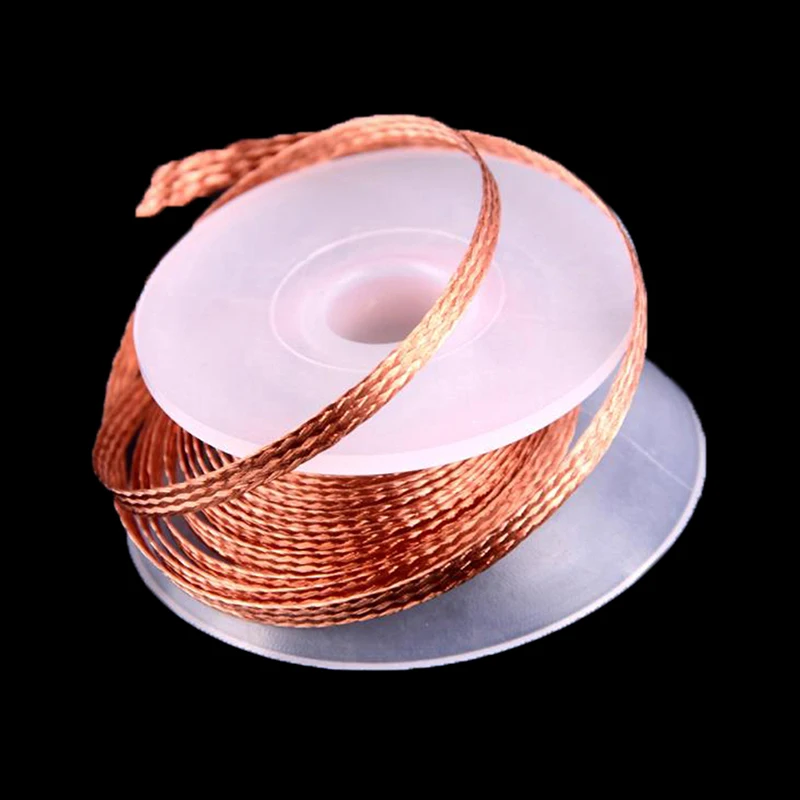 2 مللي متر 2.5 مللي متر عرض 3M طول Desoldering جديلة لحام اللحيم المزيل ويك سلك الرصاص الحبل الجريان إصلاح أداة