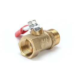 Brass small ball valve  Female/Male Thread Brass Valve Connector Joint Copper Pipe Fitting Coupler Adapter1/8