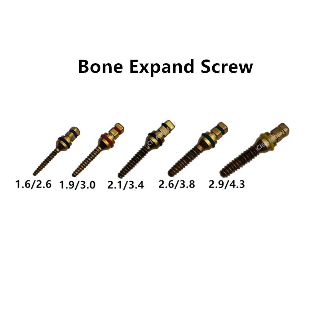 

5 Sizes Dental Implant Surgical Bone Expander Screw Saw Disk Tool Kit For Bone Expand Sinus Lift Instruments 2.6/3.0/3.4/3.8/4.3