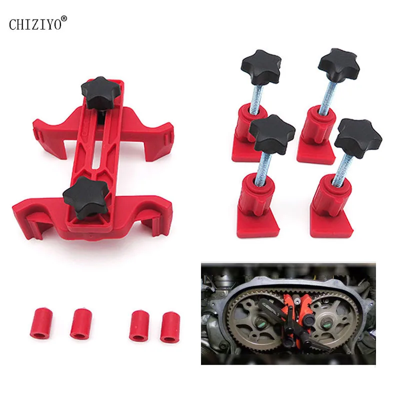 

CHIZIYO 5 pcs Universal Camshaft Lock Holder Auto Car Engine Diesel Gasoline Engine Cam Timing Locking Tool Set