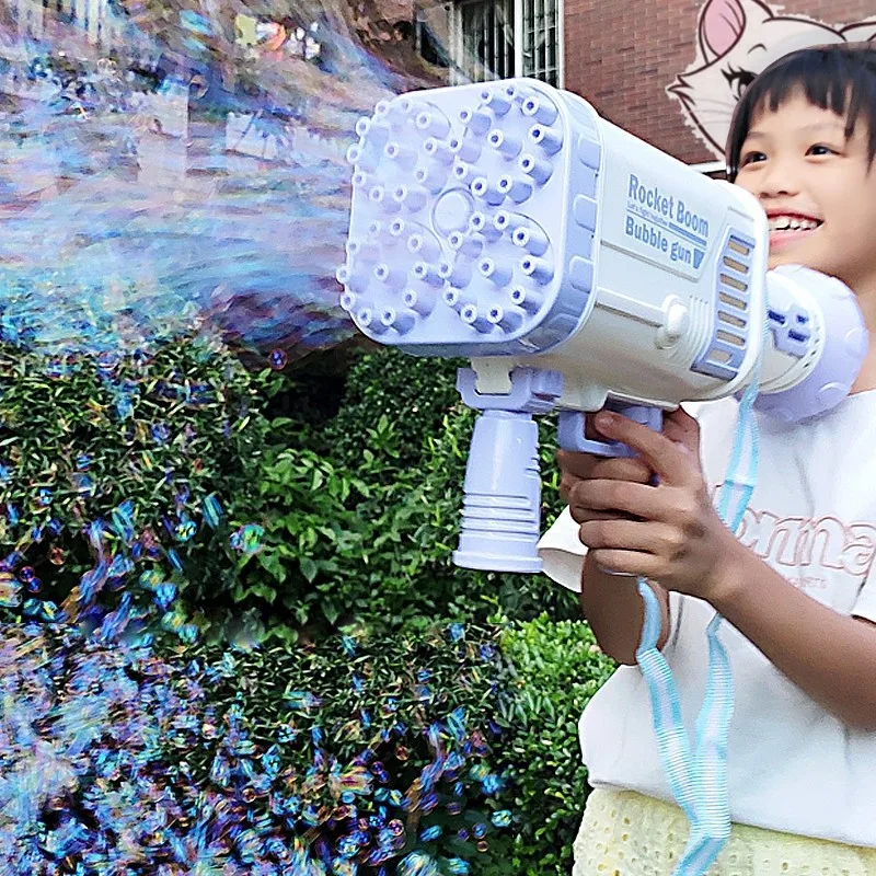 Hot Sales Electric Bubble Gun Gatlin Bubble Gun Machine Soap Bubbles  Magic Bubble for Bathroom  Outdoor Toys For Children