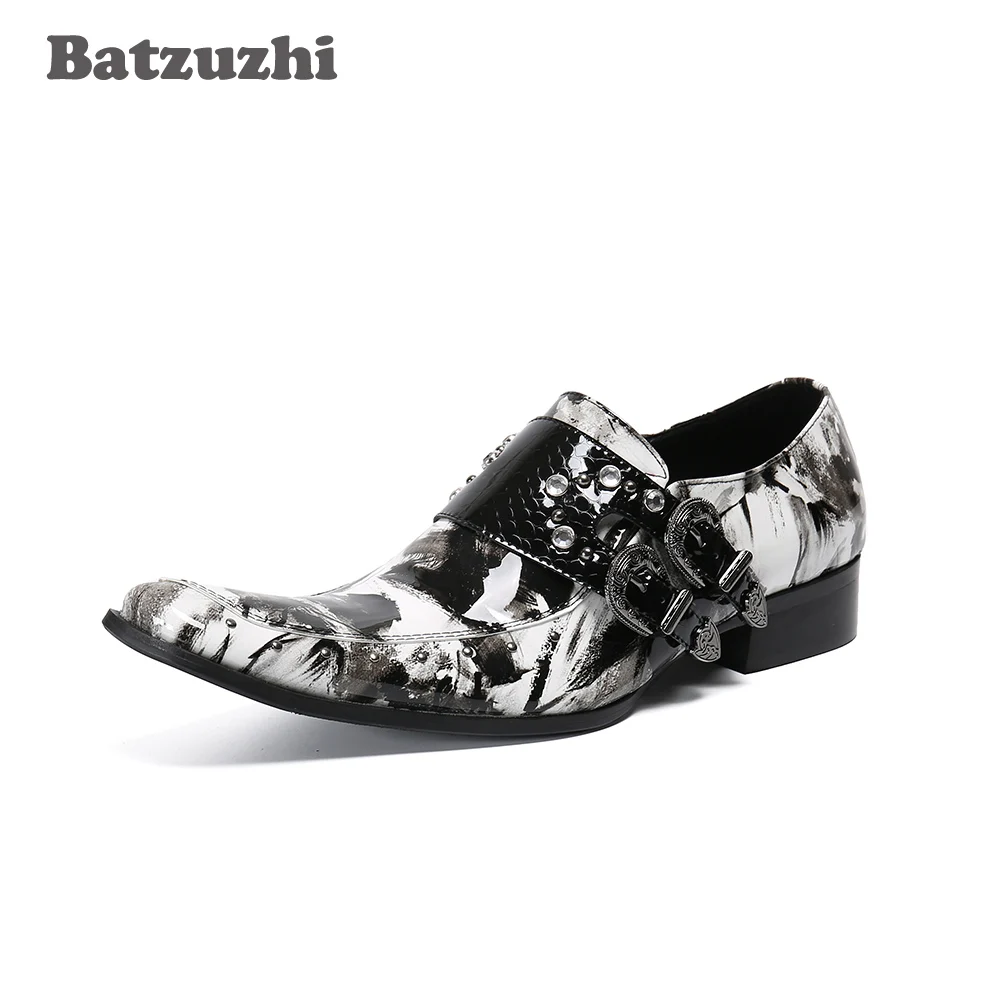 

Batzuzhi Luxury Formal Leather Dress Men's Shoes Handmade Top Quality Japanese Style Punk Shoes Men Party Zapatos Hombre