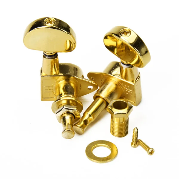 3 لتر 3R موالف أوتاد ضبط مختوم ، آلة رئيسية ، رأس ذهبي ، مناسب لقطع غيتار كهربائي صوتي ، ملحقات