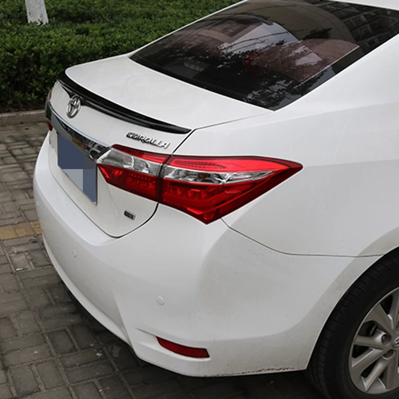 For Toyota Corolla 2014 2015 2016 2017 ABS Plastic Unpainted Primer Tail Trunk Lip Wing Rear Spoiler Decoration