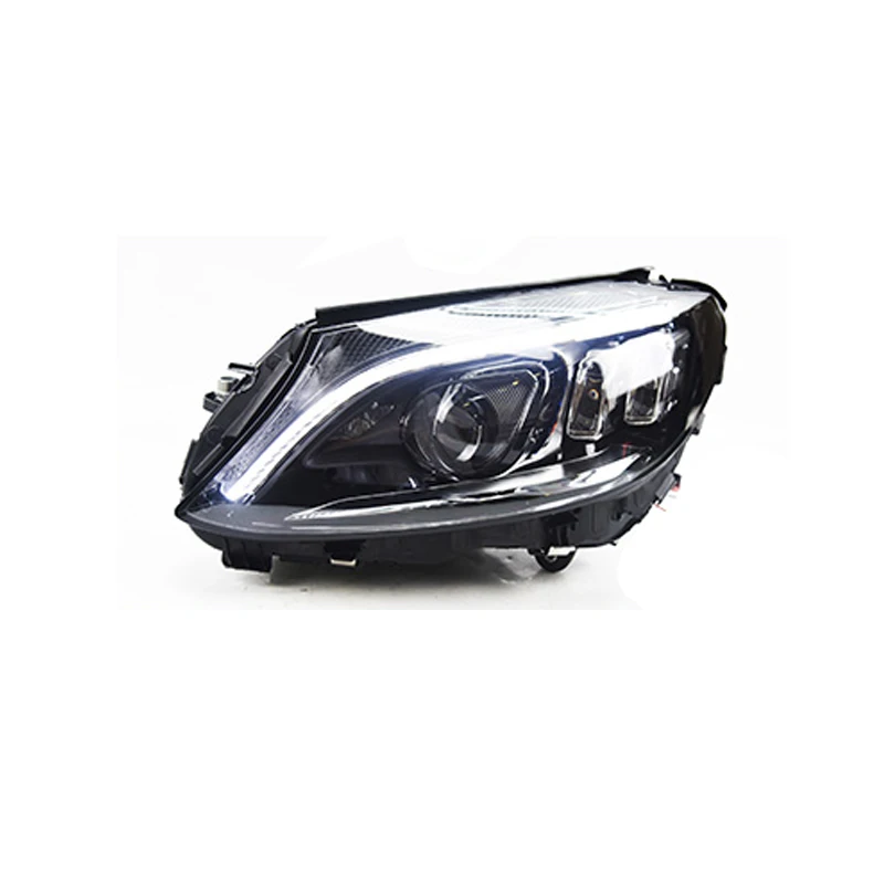 Car Head Lamp for Benz W205 C63 Headlights 2019-2020 C300 C260 New ALL LED Headlight dynamic turn signal DRL Bi-LED LENS