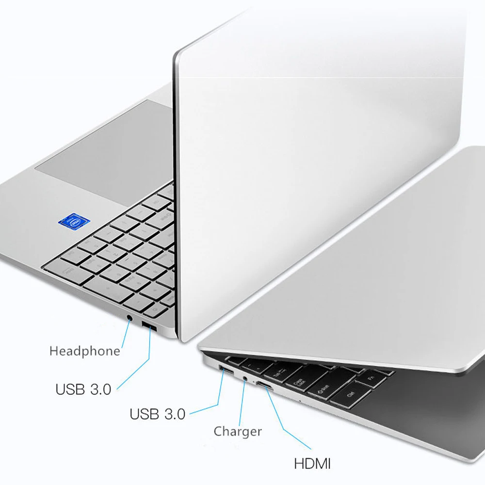 Intel Laptop 15.6 Inch Windows 11 Pro 1920*1080 Giá Rẻ Laptop Di Động DDR4 RAM 12GB 128GB Rom SSD Thêm 1TB HDD Cổng HDMI Laptop