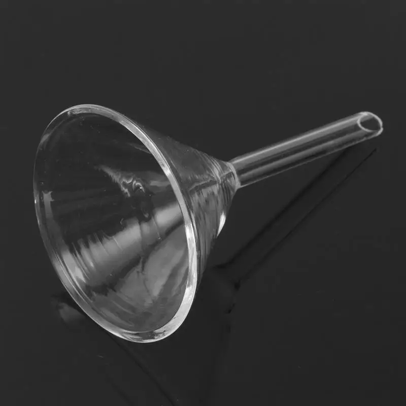 30mm/40mm/50mm/60mm/75mm/90mm Miniature Lab Glass Funnel Borosilicate Glassware Triangle Funnel Laboratory Supplies Tools