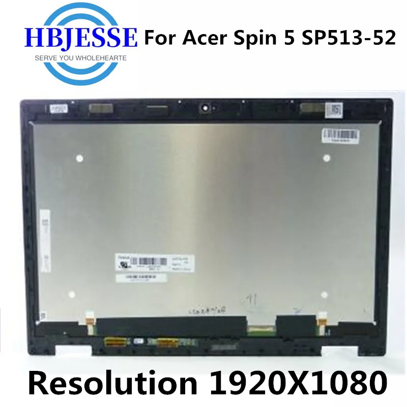 Tela Lcd Original Conjunto Digitalizador de Vidro Touch Acer Spin Sp51352 Sp513-52n N17w2 1920×1080 Fhd 30 Pinos 13.3