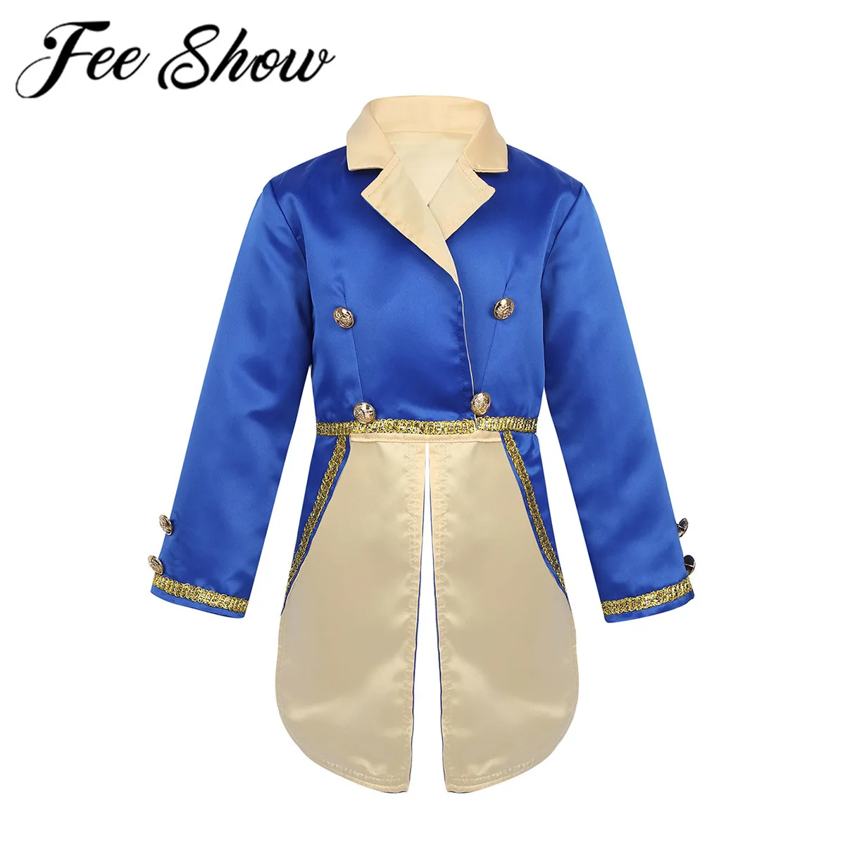 Costume de Cosplay d'halloween pour enfants, costume de princesse féerique pour garçons, pour jeux de rôle, tenue de fête d'anniversaire, veste de smoking, manteau de queue